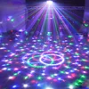 Lixada DMX-512 7 Channels LED Rotating Strobe RGBPYW Crystal Magic Ball Effect Par Light Disco DJ Stage L0583EU