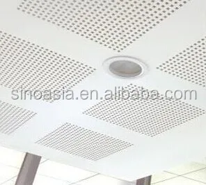 Perforated Gypsum Board Acoustic Absorption Gypsum Ceiling Board