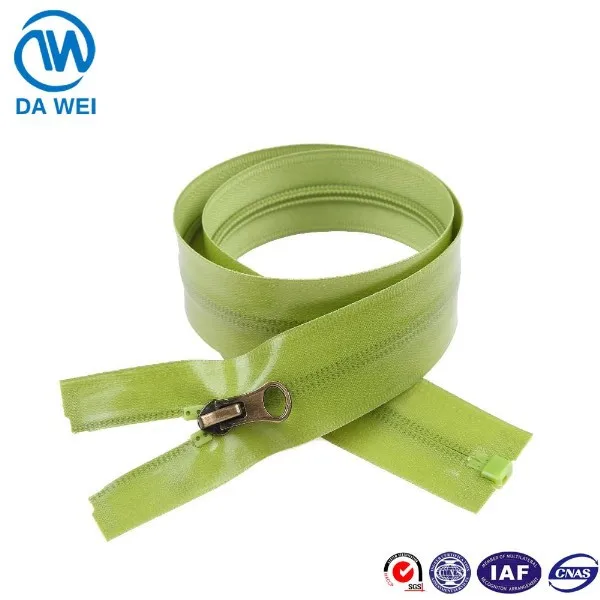 yiwu zipper factory airtight nylon waterproof finished zipper with custom printing