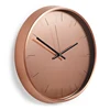 Rose gold round aluminium wall clock 12 inches simple north europe style