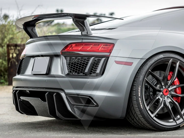 Vostein Style Carbon Fiber Rear Spoiler Rear Wing for Audi R8 V8 V10 20162018