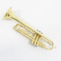 

OEM Mouthpiece Case Golden Lacquered Bb Tone Key B Flat Tromba Trompeta Professional Gold Brass Trumpet for Beginner FTR-100L