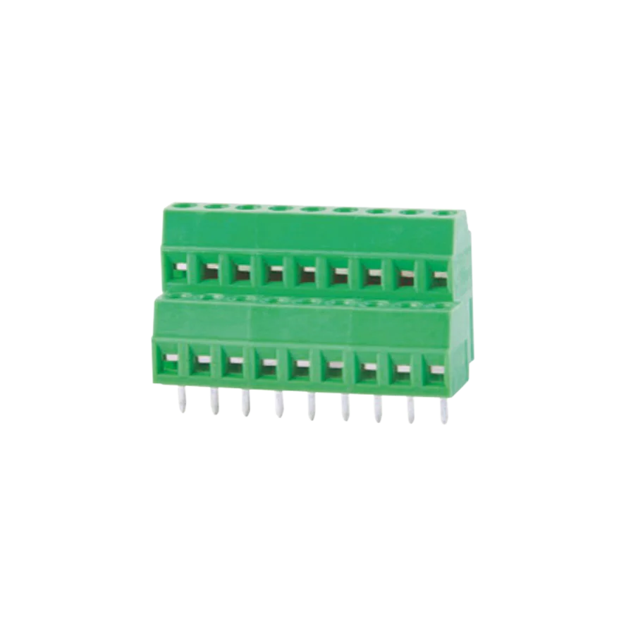 Double Row Green Brass Pcb Vde Connectors - Buy Double Row Connectors ...