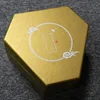 Gold color Premium tea gift box with flocking lining package