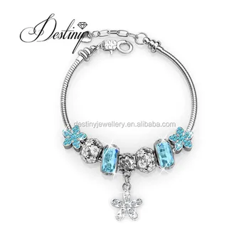 Destiny Jewellery Enchanted Flower Charm Bracelet With Crystals From Destiny Jewellery Enchanted Flower Charm Bracelet With Crystals From Swarovski