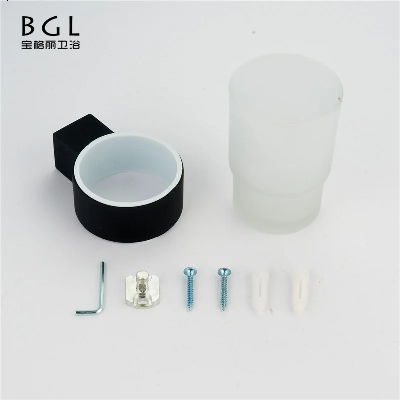 
18238 wholesale bathroom accessories set wall mounted tumbler holder rubber paint glass cup tumbler holder toothbrush holder 
