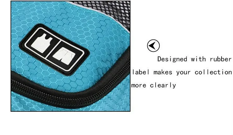 Portable brand 3 piece set traveling storage bags luggage organizer travel packing cubes