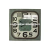 Square Color Painted Medium Density Fiberboard with Printed Paper Bath Clocks