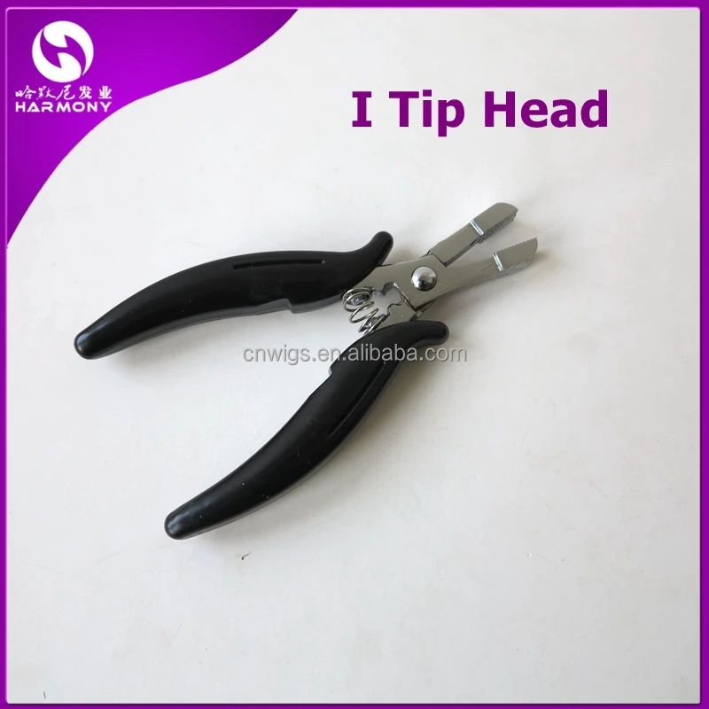 
Keratin Hair Extension Pliers, Stainless Steel Hair Plier with I/U/Flat/Square Tip Head 