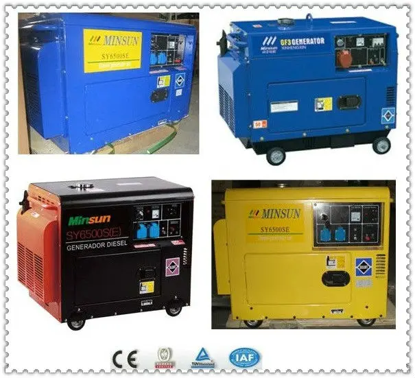 Silent Type 5 Kva Generator Set Portable Small Home Use 5kw Air Cooled