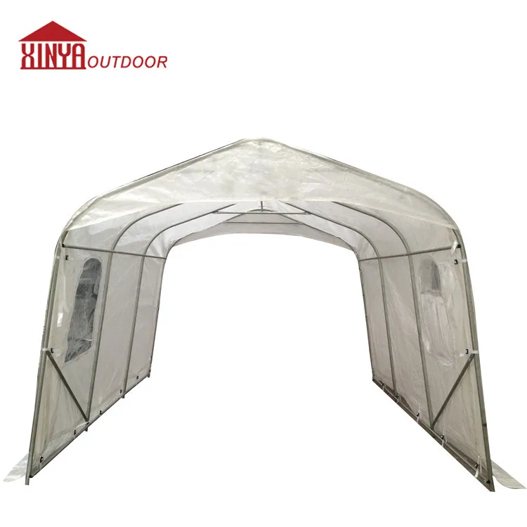 

Heavy Duty Durable Carport Canopy Garage Car Shelter Party Tent without door, White/clear/green/grey
