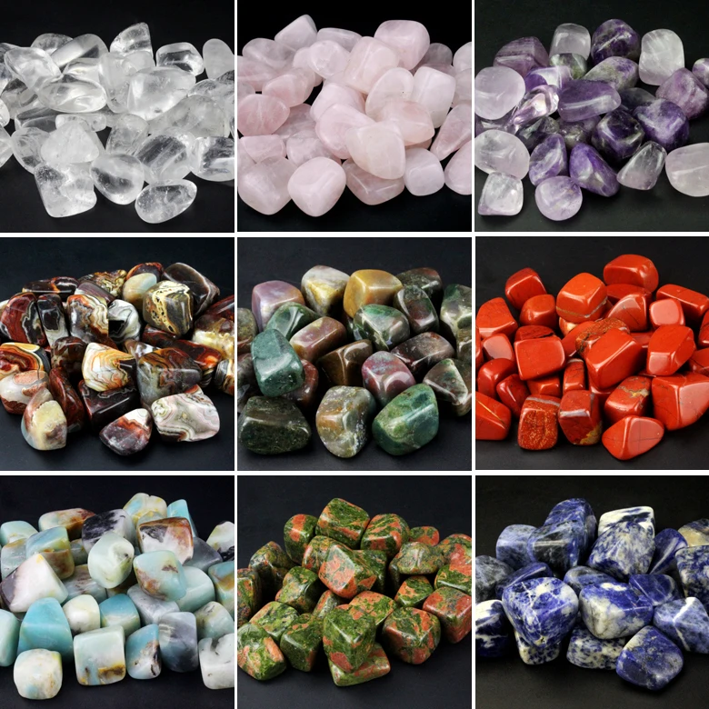 wholesale various types of natural polished gemstone tumbled stones for sell
