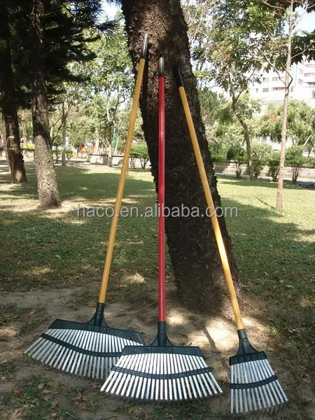 
31 Tine Steel Grass Garden highly carbonized steel super flexible and durable Leaf Rake 