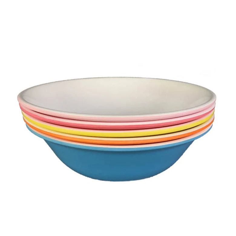 stackable solid color large size plastic melamine mixing bowl