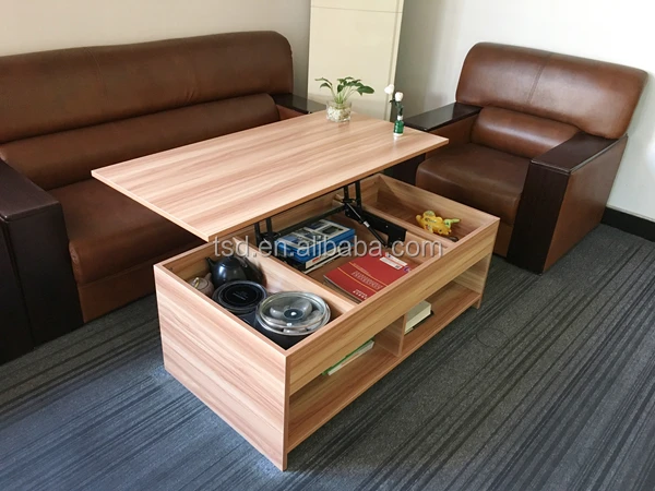 
Fashion new design wooden coffee , modern lift height adjustable tea table 