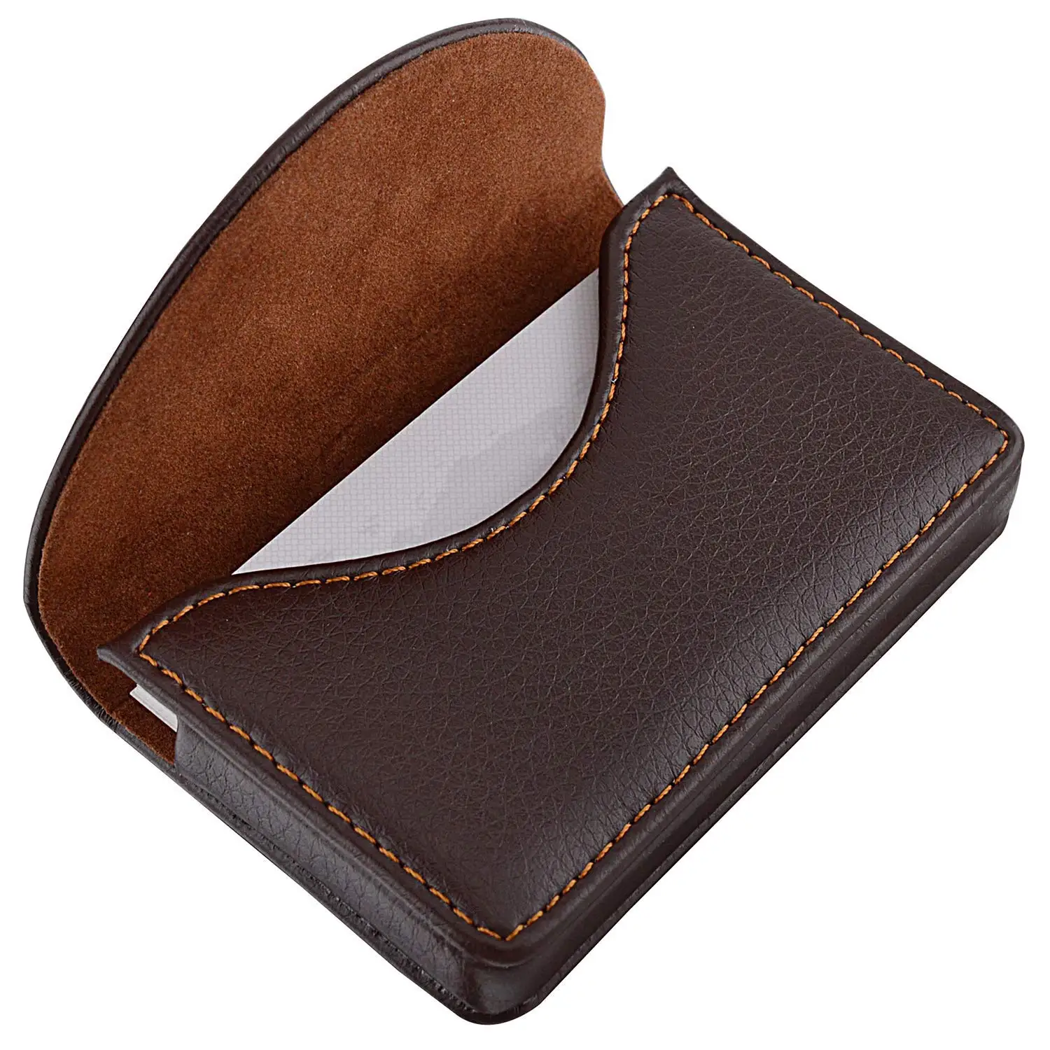 Leather Business Card Holder Case For 