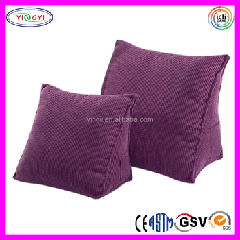 E224 Triangle Pillow Cushion Back Wedge Sofa Bed Office Chair Rest