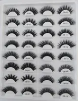 

3D faux mink full strip eyelashes with custom package private label