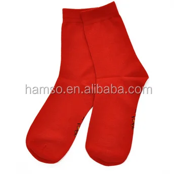 

women socks wholesale red happy polyester socks, Can be customized