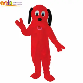 Guangzhou Pabrik Harga Kartun Anjing Putih Merah Kostum Untuk