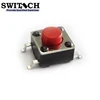 6*6mm Standard Red Illuminated Push Button Gull Wing 4 Pins Tact Switch