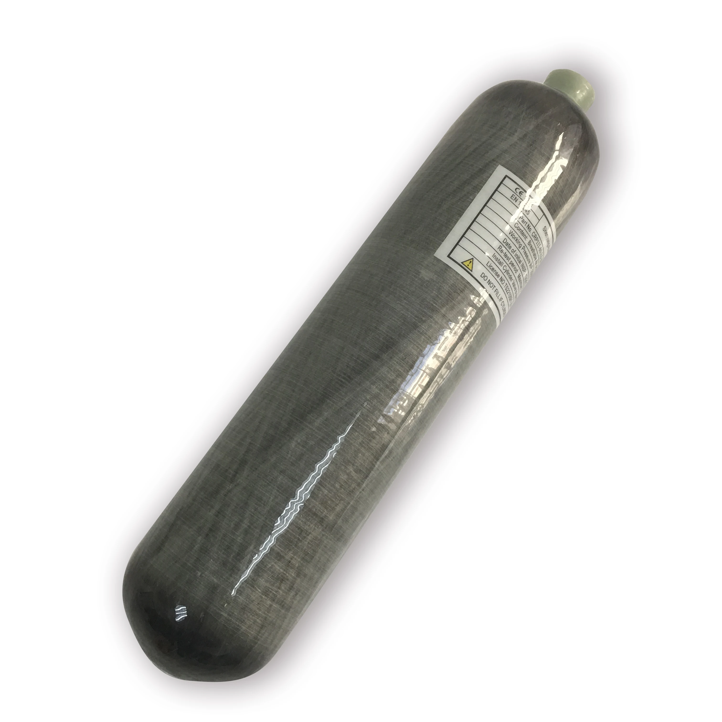 

carbon fiber cylinder game 300 bar gas cylinder filling equipment small compressed air tank, Gray