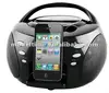 Mini CD Radio Boombox with Docking stations for iPhone iPod