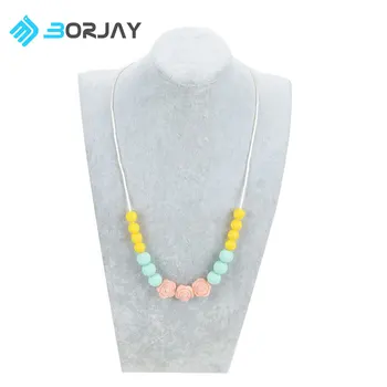 rubber teething necklace