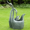Outdoor Garden Decorative Brass Statue Bronze Swan Sculpture