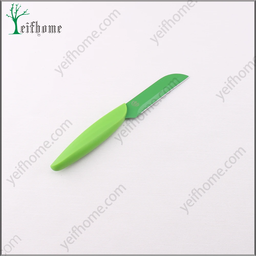 2017 new products 7pcs colorful non-stick coating knife set