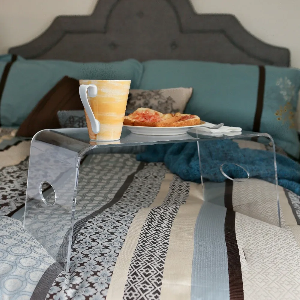 2020 Hotel Acrylic Breakfast Bed Tray With Handles Buy Breakfast Bed