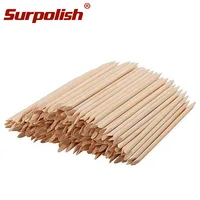 

100pcs 38x75mm Wood Sticks Nail Art Double Sided Cleaning Nail Orange Nail File Polish Cuticle Pusher Remover Manicure Tools