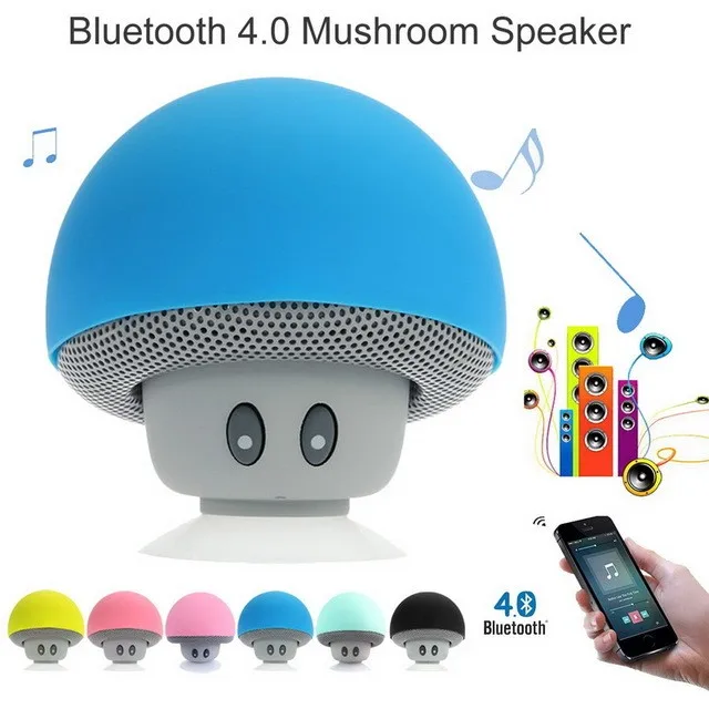 Cute Mini Mushroom Wireless Portable Water proof Shower speaker For Mobile Phone - ANKUX.COM