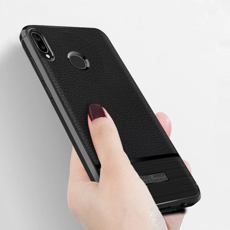 

Top Selling litchi grain TPU anti-shock mobile back cover for huawei nova 3i phone case, for nova3i cellphone case cover, 5colors in available