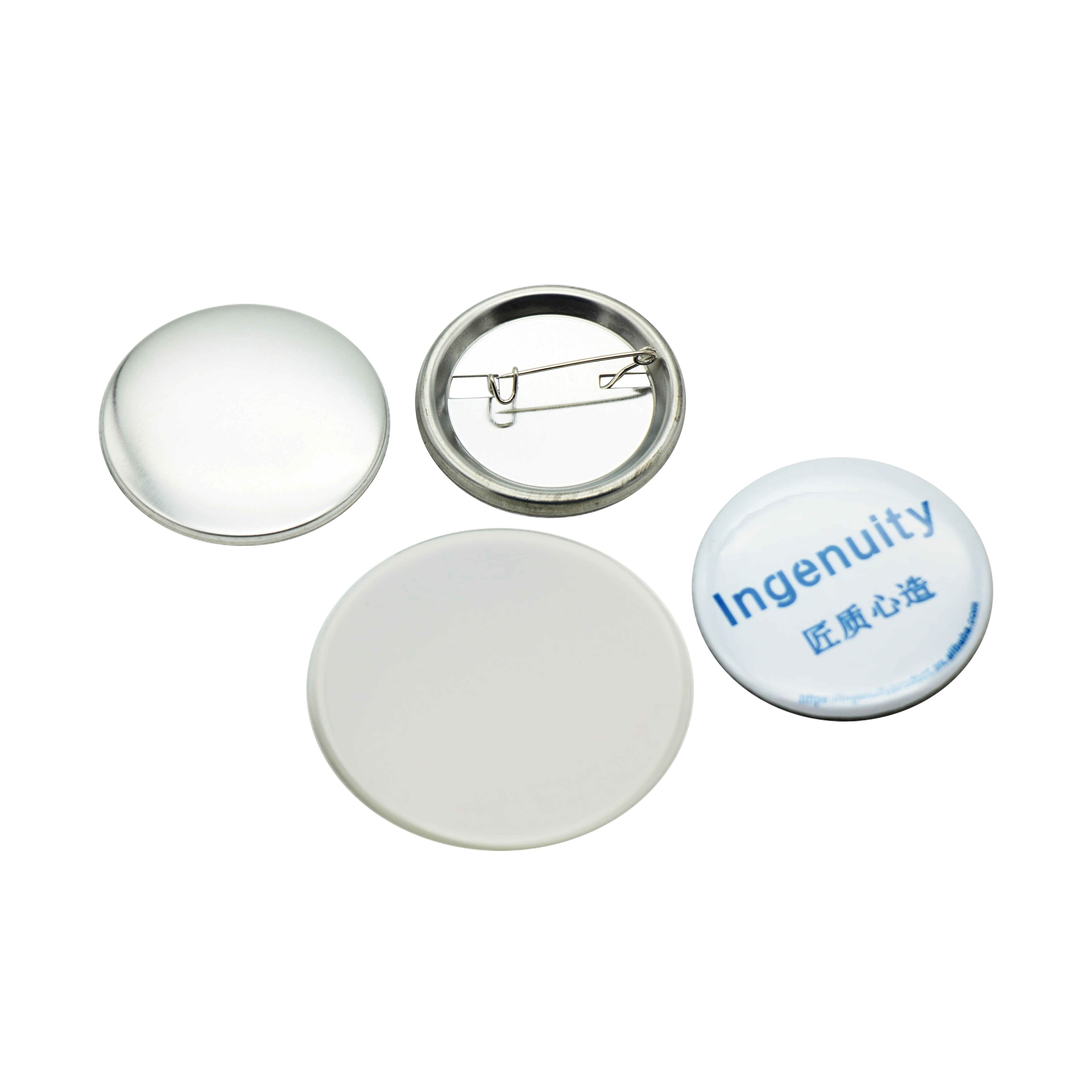 

China wholesale price round shape metal 44mm button badge