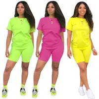 

3779 women custom made sport set short set track suit biker short sets