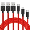 Amazon Top Seller High quality Braided usb type c cable, type c to usb A charger cord cable