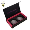 Made in shenzhen foldable magnetic gift box with ribbon closure foam padding clothing package