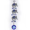 Hot Sell Home Decoration Wall Hanging 11.2 inches Turkish Evil Eye Pendant Hanging With 3 Elephants
