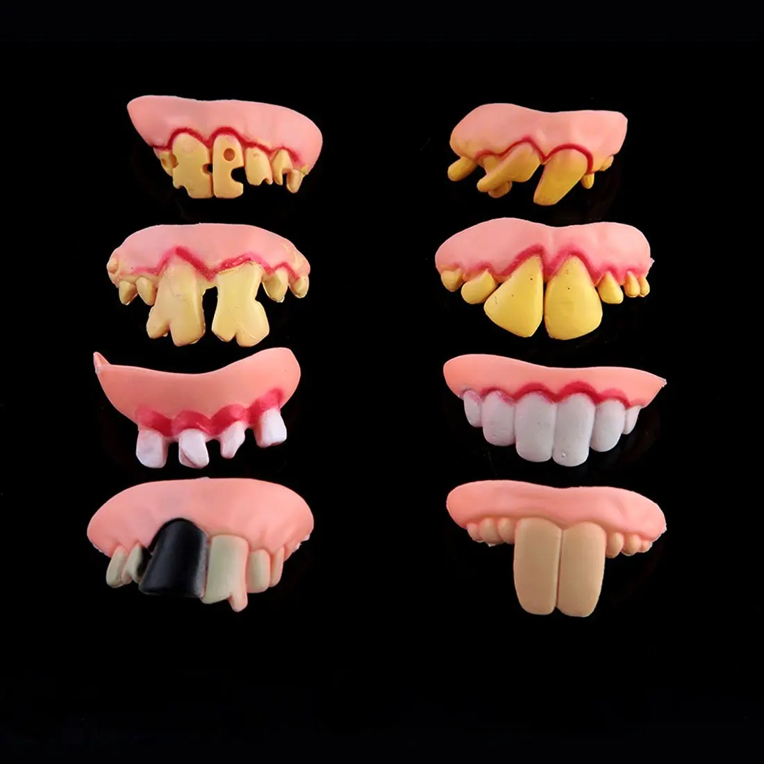 10x Funny Jumbo White Plastic Rabbit Teeth Bunny Costume Party Prank