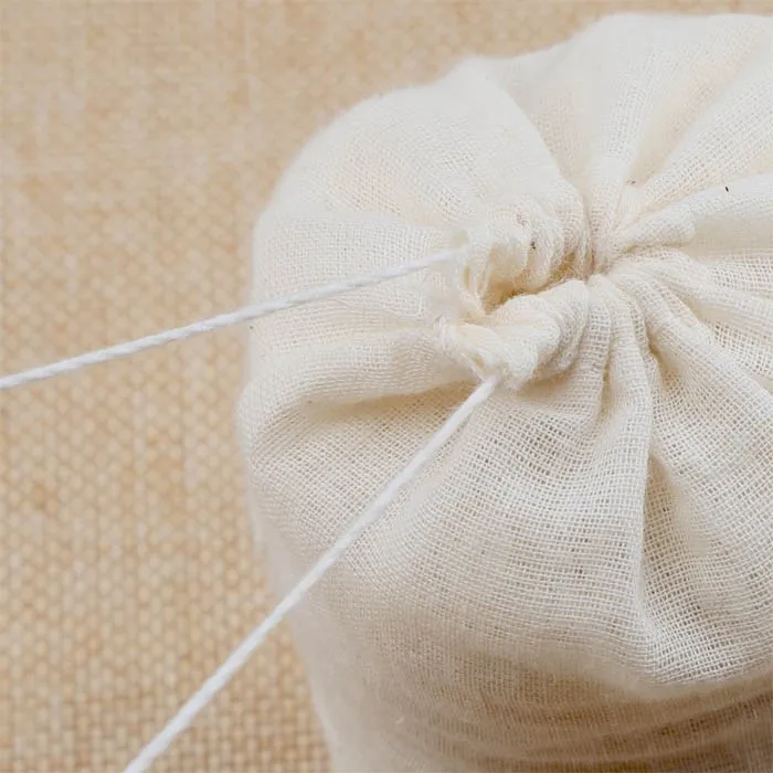 Custom Reusable Food Grade Cotton Gauze Drawstring Bag - Buy Reusable ...