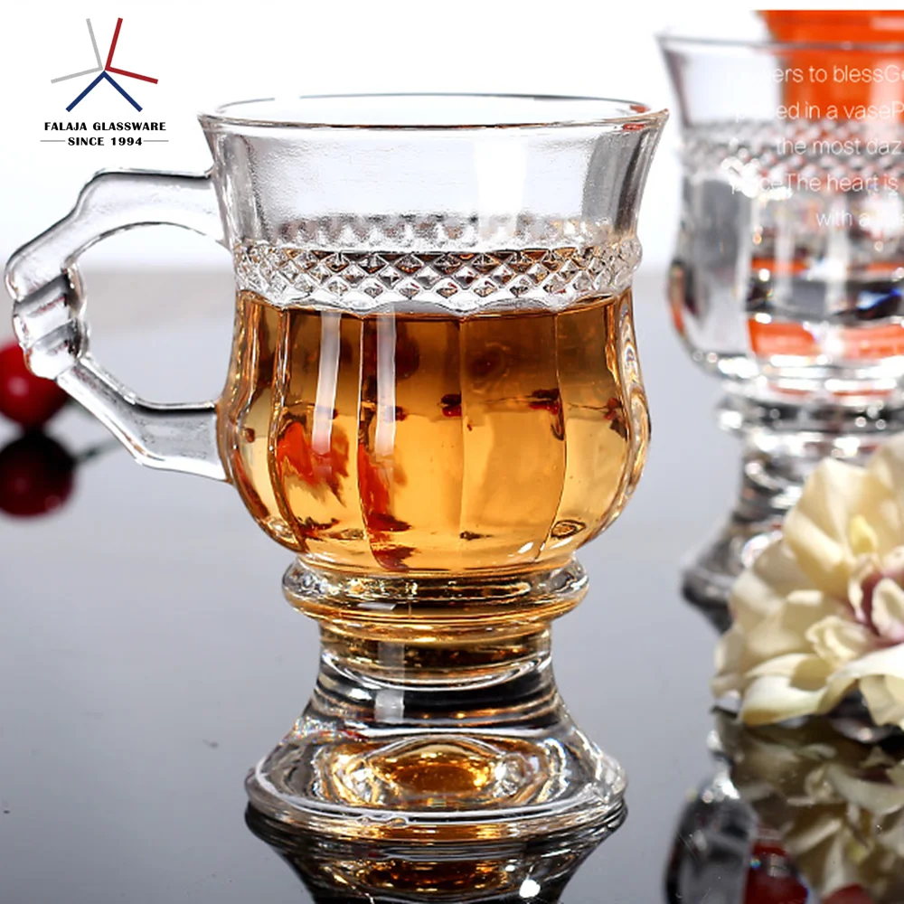 Falaja Wholesale Glass Tea Cups With Handle Bulk Clear Buy Glass Tea