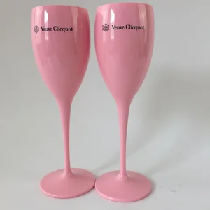 Image of VCP Yellow Label Acrylic Champagne Flute Glasses