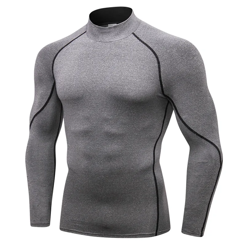 New Quick Dry Running Shirt Men Bodybuilding Sport T-shirt Long Sleeve Compression Top Gym t Shirt Men Fitness Tight Rashgard