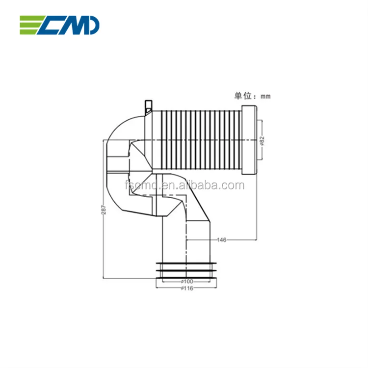 
Pan Connector Pipe on Toilet,Flexible Toilet Pipe,Toilet Connection Pipe 