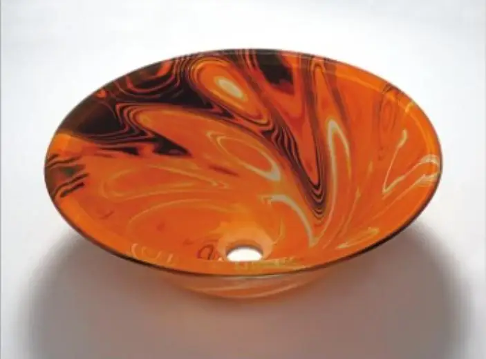 Domo Round Glass Wash Basin Colored Buy Round Glass Wash Basin