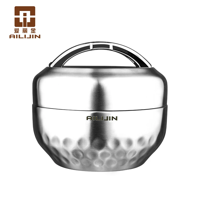 Vacuum insulated 304 stainless steel compartment food container box lunch box children's insulated lunch box