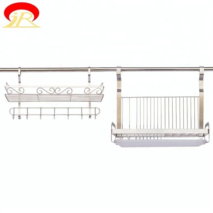 
New Design Multifunctional Space Wire Metal Shelving Kitchen Hanging Rack 