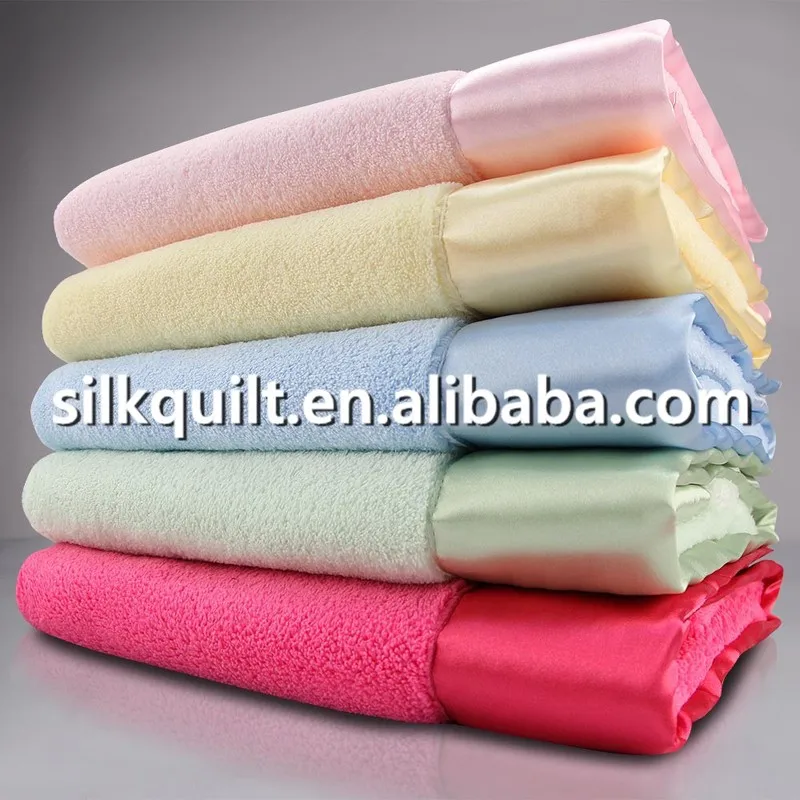 Pink Baby Blanket With Satin Trim Buy Baby Heated Blanket,Silk Baby