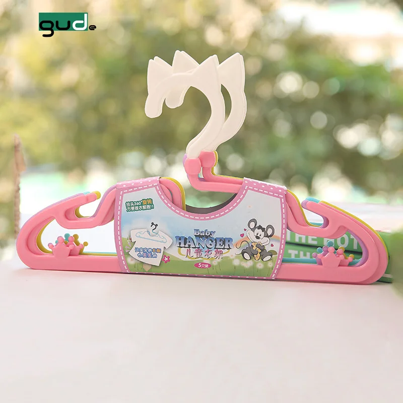 

Children's plastic color cartoon hanger clothes baby hanger plastic, Blue/yellow/pink/purple